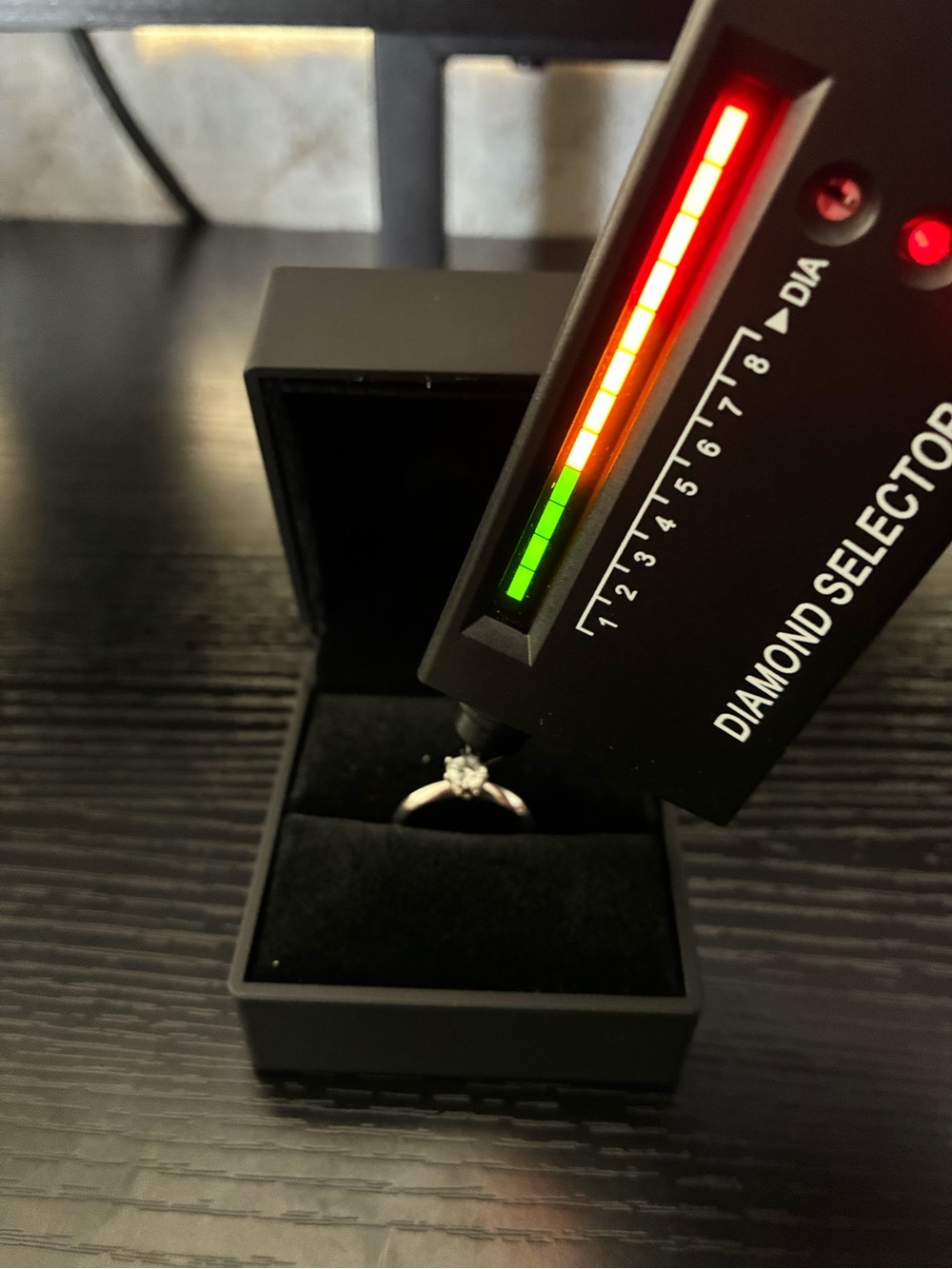 Diamond Selector Device - Black with Red & Green LED Indicator